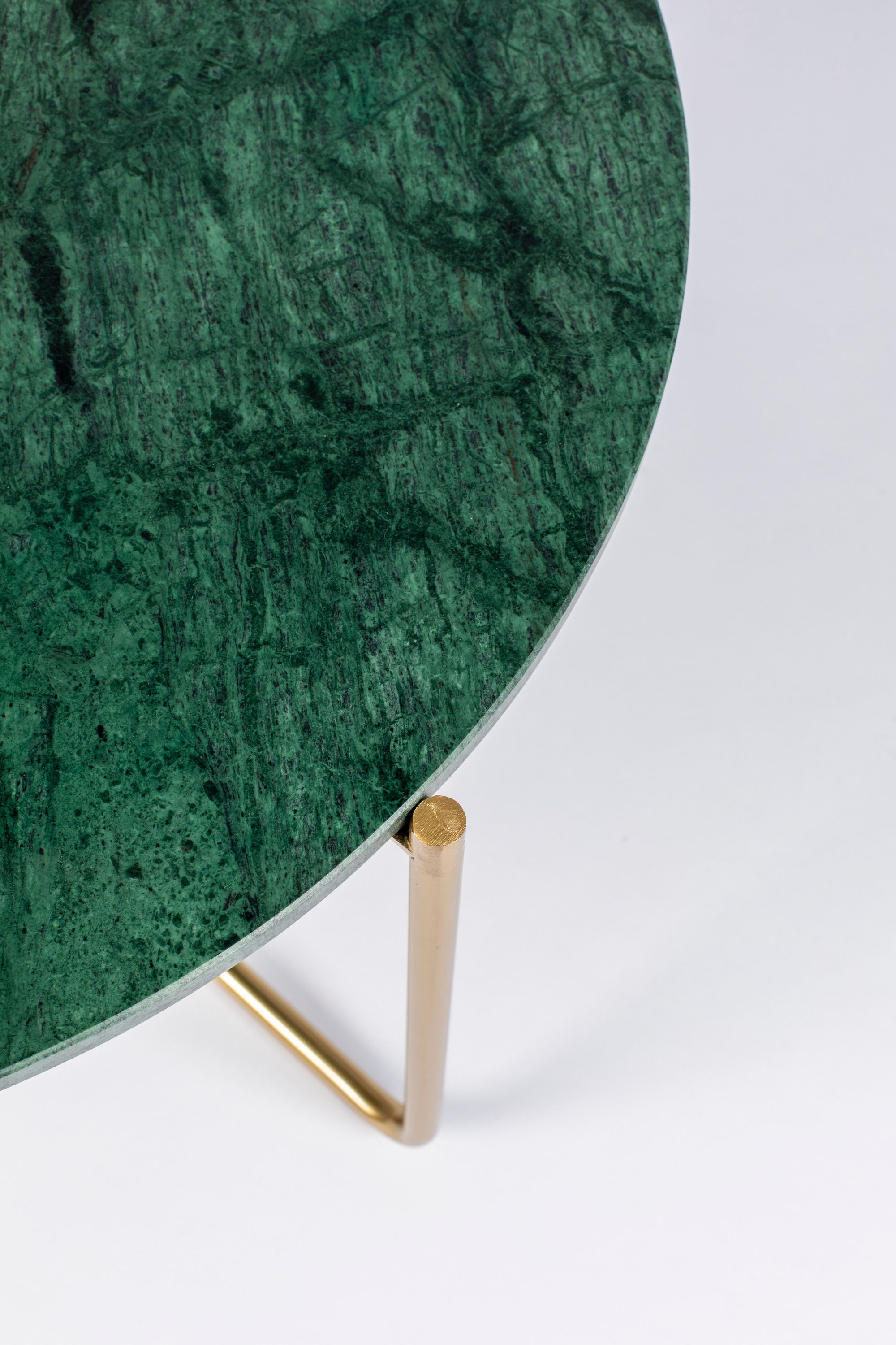 Timpa Green Marble & Gold Coffee Table